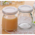 100ml mini glass milk bottle with plastic lid wholesale